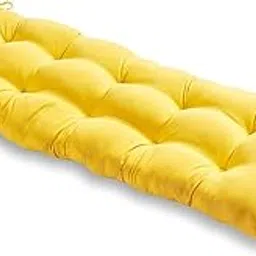 Indian Decor. 80018 Home Fashions Yellow Set of 1 Outdoor 51x18-inch Bench Cushion, Yellow-picture-18