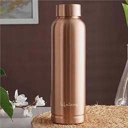 Lifelong 900 ml Copper Water Bottle | Natural alkaline water | Leakproof & Lightweight Design Boosts Immunity | Anti-Bacterial, BPA Free, Odour-Free with Secure Cap for School, Travel, Gym & Work-picture-29