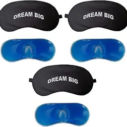 Samtrish Cotton Sleep Eye Mask for Side Sleepers Men & Women | Zero Pressure Eye Cover | Light Blocking Patented Night Blindfold | Soft Travel Eye Shade with Free Ear Plugs (Dream Big) | Pack of 3-picture-34