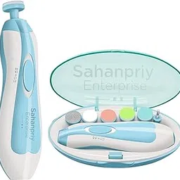 sahanpriy enterprise Baby Nail Trimmer Electric Nail Drill, Safe Baby Nail File,Baby Nail Clippers with Light &6 Grinding Pads Polishing Shape Tools for Newborn Toddler or Adults Toes and Fingernails, Kids Nail Care, Polish Trim (multi)-picture-16