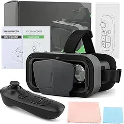 VR Headset for Phone, Virtual Reality VR Headset 3D Glasses Compatible with Most Phone, Adjustable 3D Glasses Helmets for Movies,TV & Video Games-picture-27