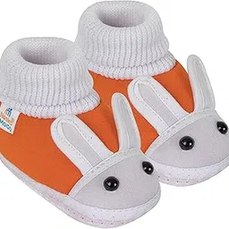 neska moda Baby Boys & Girls Rabbit Orange Booties for 0 to 12 Months Infants-picture-16
