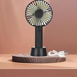 IMMER SIVE: Mini Portable Fan, Powerful Hand Fan Dual Motors Personal Small Handheld Fan with Base,Cute Design 3 Speed Lightweight Makeup USB Rechargeable Fan for Women, Men, Indoor, Outdoor-picture-18