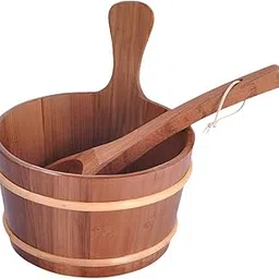 MERISHOPP®Sauna Bucket and Ladle Sturdy Gifts Multifunctionlal 4L for Bathroom Bathtub|Home & Garden | Yard, Garden & Outdoor Living | Pools & Spas | Sauna Parts & Accessories-image-15