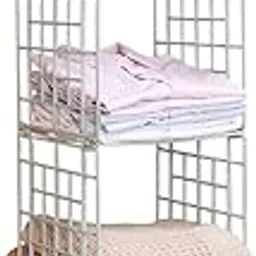 RUEX Hanging Clothes Storage Rack – Foldable Wardrobe Shelf Organizer for Closet, Dorm, Hostel – Fabric Hanging Rack for Clothes, Towels, Accessories (5- Layer)-picture-10