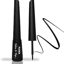 FLiCKA Texture to Tease Liquid Eyeliner| Smudge Proof & Water-Resistant | Quick Drying | Easy & Precise Application l Long Lasting l Matte Eyeliner For Women, 4ml-picture-44
