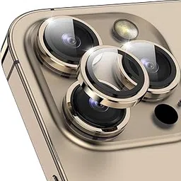 Amazon Brand - Solimo Camera Glass Lens Protector Ring For Apple iphone 14 Pro Max Case Friendly with Edge to Edge Coverage and Easy Installation (Gold)-picture-29