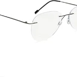 Customized Prescription Eyeglasses For Men And Women For Distance Vision Blue Light Blocking Glasses| Ophthalmic Prescription Glasses| Custom Power Spectacle Aviator Rimless Unbreakable-picture-42