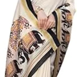 yashika Women's Art Silk Saree Printed Saree With Unstitched Blouse Material - Suitable For All Indian Occasions and Festivals-picture-16