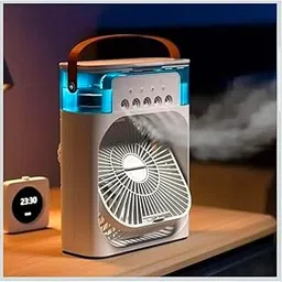 Mini Cooler for Room Cooling AC Portable Mini Fan Artic Cooler with 7 Colors LED Light, 1/2/3 H Timer, 3 Wind Speeds and 3 Spray Modes for Office,Home,Dorm,Travel1-picture-25