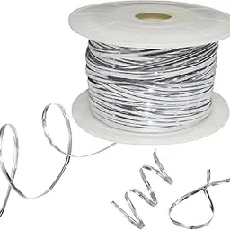 Asian Hobby Crafts Metallic Twist N Tie Wire for Gift Wrapping, Cake Pops, Candy, Chocolate, and Cone Sealing|Color: Silver (100 Yards Approx.)-image-31