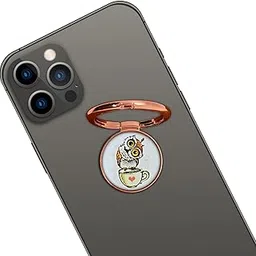 360° Holo-Ring Metallic Mobile Phone Ring Holder Grip and Stand with Changeable Logo Magnet - Princess & Girly-picture-39