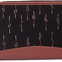 zouk Ikat Wallets for Women - Handmade Wallets for Females - Vegan Leather and Ikat Purse for Ladies - Clutch with Indian Print - Wallets for Mobile Phones - Ikat GreRed Print-picture-32