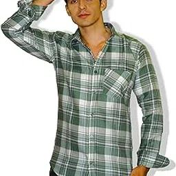 Rukhi Men Textured Check Regular Fit Casual Shirt image 1