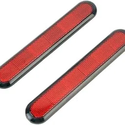 SARTE 3R Car Reflective Sticker Stick-On Red Warning Safety Reflector Strips For All Cars & Bike (Red-Set of 1)-picture-11