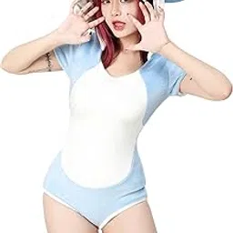 mobbunny Women's Shark Romper Crotch Onesie Pajama Blue Sleepwear Loungewear Hooded Homewear-picture-37
