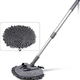 Wishkey Car Wash Mop Cleaning Accessories Long Handle Car Duster Microfiber Brush with Detachable 101 CM Pole, All-in-One Cleaner for Car Exterior | Perfect for Car Cleaner-picture-32