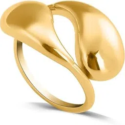 palmonas Gold Plated Adjustable Finger Ring for Women - Gift for Girls & Women | Waterproof & Anti Tarnish Rings, 18k Gold Plated Rings-picture-13