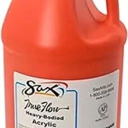 Sax True Flow Medium-Bodied Acrylic Paint - 1/2 Gallon - Chrome Orange-picture-47