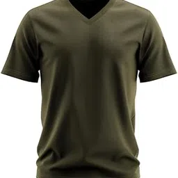 adro Mens V Neck Regular Fit|100% Combed Cotton Half Sleeve T-Shirt-picture-51