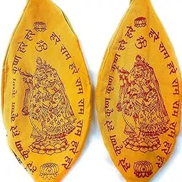 Adowik® Pure Cotton Mala Jaap Bag Gaumukhi/Gomukhi Pack Of 2 (Yellow)-picture-17