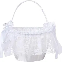 CALANDIS Wedding Basket Elegant Flower Petal Basket for Party Favors Event Graduation | Wedding Supplies-image-9