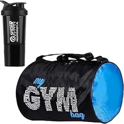 cool indians 2025 New My Gym Bag & Protien Gym Shaker Bottle Combo for Men & Women. Sports Duffle Bag with 20L Capacity Gym Protein Shaker Bottle 500ML. (Black)-picture-33