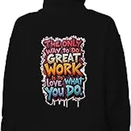 buy that trendz Womens Hooded Sweatshirt Love What You Do Graphic Printed Cotton Blend Winter Stylish Gen Z Hoodies-picture-13