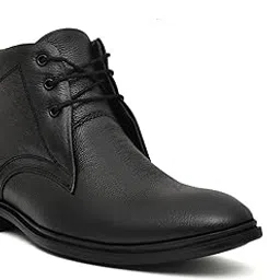 tlizrok Men's Classic Leather Ankle Boots, Black, Lace-up Dress Boots-picture-31