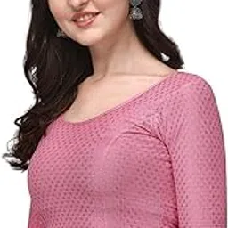 evelix Designer Comfortable Cotton Lycra Blouse for Women, Scoop Round Neck Stretchable Blouse for Any Saree and Choli, Perfect for Every Occasion-picture-52
