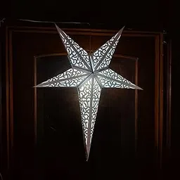 ALILA Big Size Christmas Hanging Star for Xmas Santa Tree Indoor Outdoor Decor Diwali Lights for Home Decoration, 33 inch-picture-21