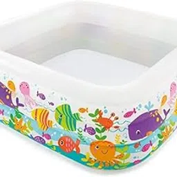 KAOMOJI Inflatable Sea Aquarium 6 Feet Pool for Kids | Backyard Swimming Pool for Toddlers & Children | Thick, Durable PVC Material | Easy to Inflate & Deflate | Summer Fun & Water Play | Pack of 1-image-48