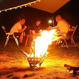 ATORSE Stove Heating Grate Tool Fire Pit Barbecue for Outdoor Camping Cooking S with Gridiron-picture-27