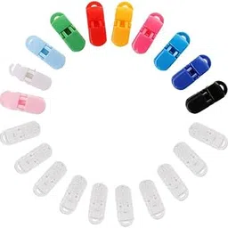 Pack of 20 Assorted Pacifier Clips Baby Clip Art Clip Baby Dummy Clip Clip Children Bib Suspender Toy Holders-image-0