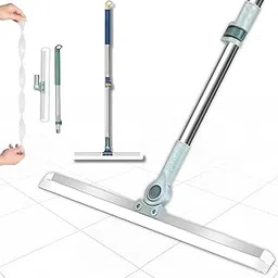 Magic Broom Sweeper for Floor Cleaning – Multifunctional Silicone Wiper Mop with Stainless Steel Wet & Dry Use – Bathroom Floor Wiper & Window Squeegee Viper for Home(Multicolor)-picture-16
