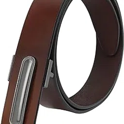 sunshopping Men Genuine Leather Excellence Crafted With Precision and Passion Pin Buckle (BROWN) Belt.-picture-58