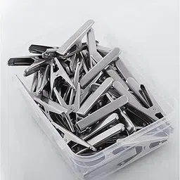 Premium Stainless Steel Hanging Clips for Drying Clothes - Oreo Clip Multipurpose Cloth Pins for Indoor and Outdoor Use, Strong and Durable Clipper for Hanging Comes with Storage Box: 36 pc (36)-picture-18