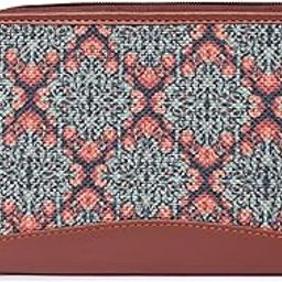 zouk Jute Women Handcrafted Kolkata Nouveau Chain Wallet, Green-picture-38