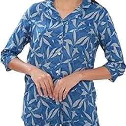 Women's Trendy Floral Printed Cotton Blend Co-ord Set Assorted-image-86