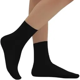 Imported Material Classic Ankle Socks, Black, Unisex-picture-44
