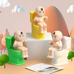 Toilet Water Prank | Doll Sitting on Toilet Joke | Stress Relief Toy for Kids| Toilet Seat Water Spray Trick Toy for Boys and Girls (Random Color) (1)-picture-25