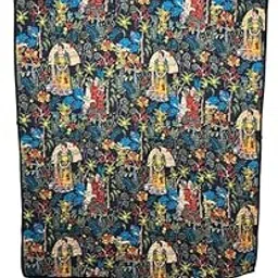 Be Birbal Collectables Quilted Throw Blanket, 70"x50" - Themed Handcrafted Cotton Sofa Decor - Black, Handmade Soft Cotton Blanket Home Sofa Decor Throw-picture-57