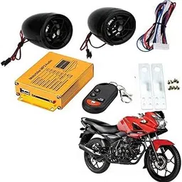 Crokrok Audio Radio Bike Sound System Anti-Theft Alarm System Fm Handlebar Stereo Speaker Multifunction (Multicolor),Mp3-Bike-Fm-155-image-64