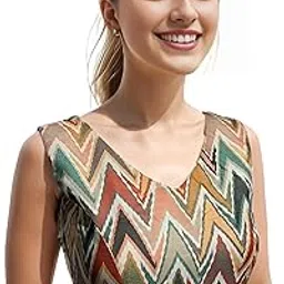 nalbory Womens Readymade V-Neck Printed Cotton Sleeveless Blouse-picture-11