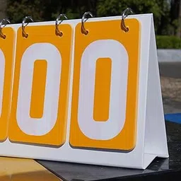 MERISHOPP Sports Scoreboard Flip Number Score Board for Soccer Table Tennis Basketball Yellow| Sports Equipment | Outdoor Sports Gear | Exercise Gear-picture-24