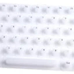 MYADDICTION Nail Art Keyboard Film Comfortable Easy to Clean Heart Keys Raised Universal Transparent White-image-28