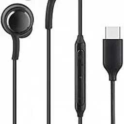 Type-C Earphones for Sam-Sung Galaxy A35, A35 5G, A55, A55 5G, F55 5G, M35, M35 5G, M55 5G, S23 FE, S24 5G, S24 Plus 5G, S24 Ultra Earphones Headphones (CAK2, Black)-picture-13