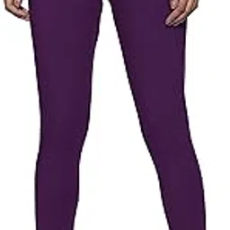 mebber Women's Cotton Leggings | Soft, Stretchable & Comfortable | Available in S to 3XL | Perfect for Casual, Gym, Yoga Finest Fabric, Full-Length, High-Waisted Design - Purple-picture-21