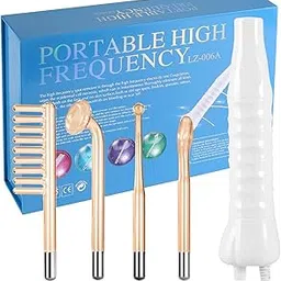 Portable Handheld Skin Therapy Wand Machine w/Neon - Anti-Aging - Skin Tightening - Wrinkle Reducing - Dark Circles - Clarifying - Hair &Scalp Stimulator-picture-45