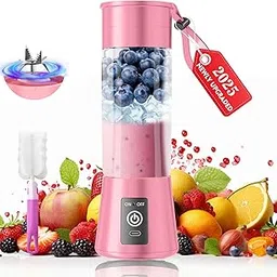 2025 Newly Upgraded Portable Smoothie Blender - Cordless Personal Blender Type-C Rechargeable, 13Oz Traveling Juice Cup BAP Free, 20,000Rpm Speed Powerful Blending, Freshly Squeezed in Sports/Office-picture-25